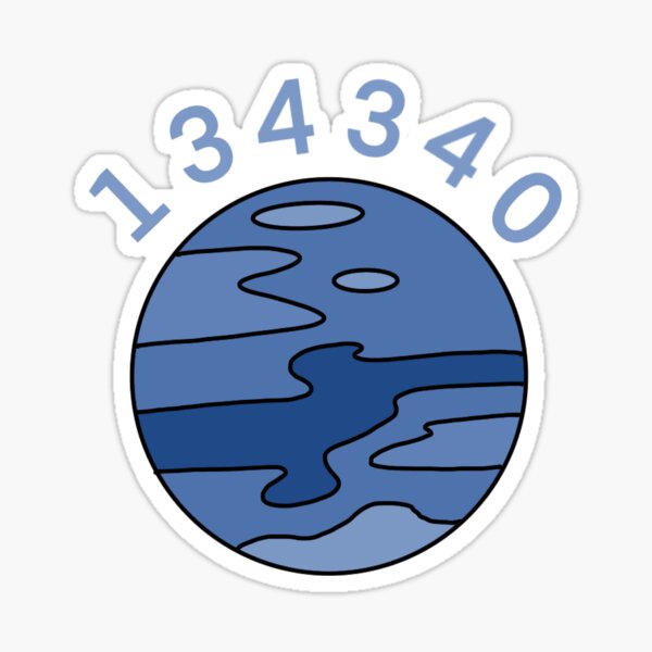 134340 -pluto- simple design Sticker
