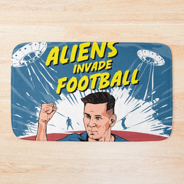 Item preview, aliens invade football designed and sold by unfamouzzz.
