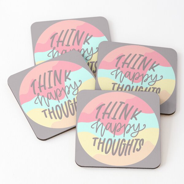 Item preview, Think Happy Thoughts | Retro Pastel Quote designed and sold by CarlosAlberto.