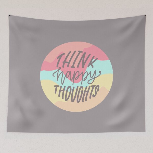 Item preview, Think Happy Thoughts | Retro Pastel Quote designed and sold by CarlosAlberto.