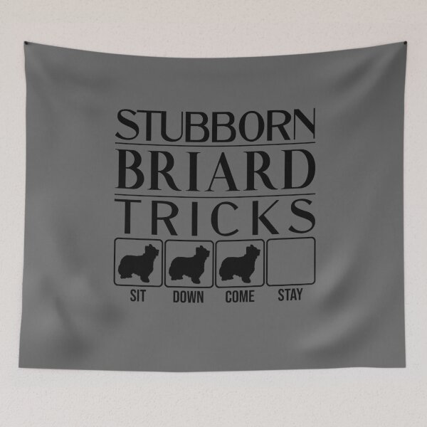 Item preview, Stubborn Briard Tricks / Stubborn Dog Tricks, Briard, funny gift idea designed and sold by HEJAshirts.