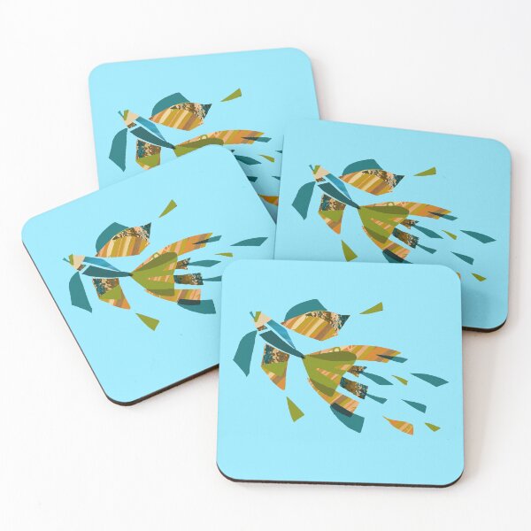 Item preview, Snazzy Betta ~ Sage and Turquoise designed and sold by Clare Wuellner.