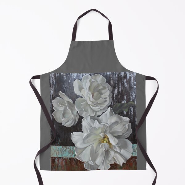 Item preview, White Flowers. Oil painting. designed and sold by Liss Art Studio.