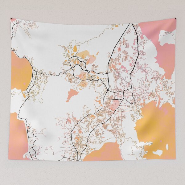Item preview, Phuket Thailand Street Map Color designed and sold by IvonDesign.