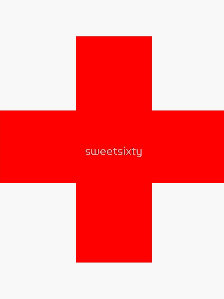 medical-cross-sticker-for-sale-by-sweetsixty-redbubble for Free Printable Medical Clip Art Medical Cross