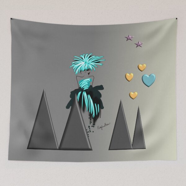 Item preview, Rock chick in space designed and sold by PetaJaneDesigns.
