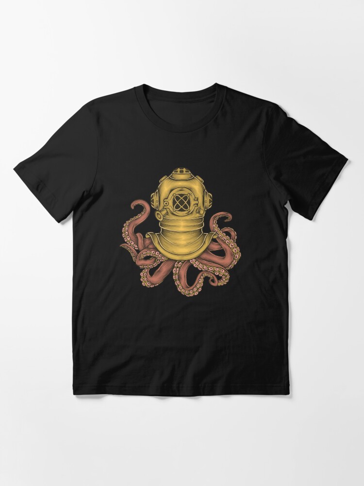"Octopus In Scuba Diver Helmet" Tshirt by renju1902 Redbubble
