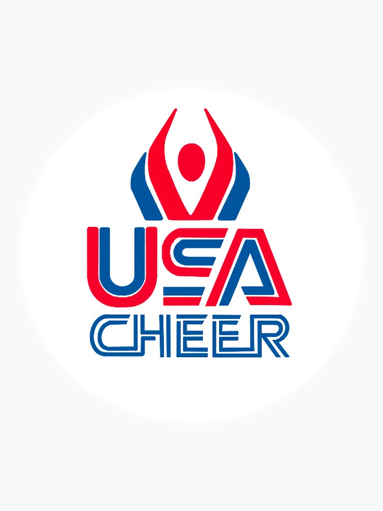 "USA cheer sticker" Sticker by LorenCheer Redbubble