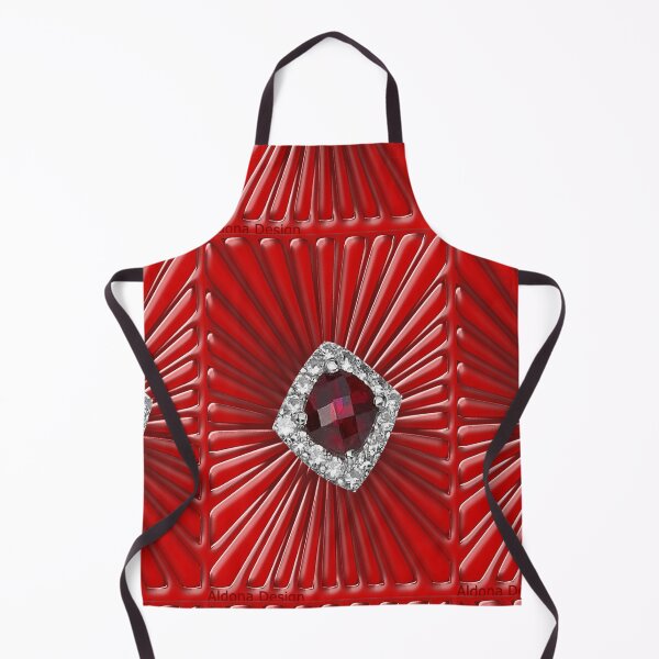 Aperçu de l'œuvre Motif rouge avec un rubis créée et vendue par aldona.