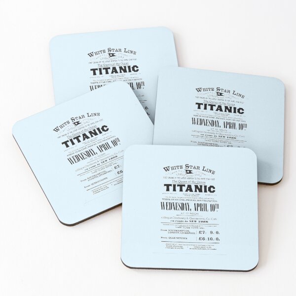 Item preview, Titanic Sinking Vintage Poster Cruise Ship Atlantic Ocean Voyage  designed and sold by TopTeeShop.