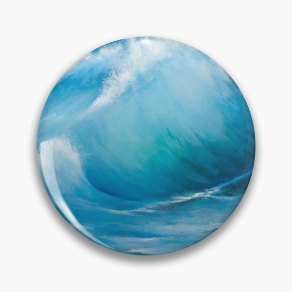 Artikelvorschau, Blaue Meereswellen. entworfen und verkauft von Liss Art Studio.