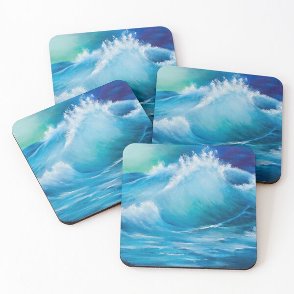 Item preview, Blue sea waves.  designed and sold by Liss Art Studio.