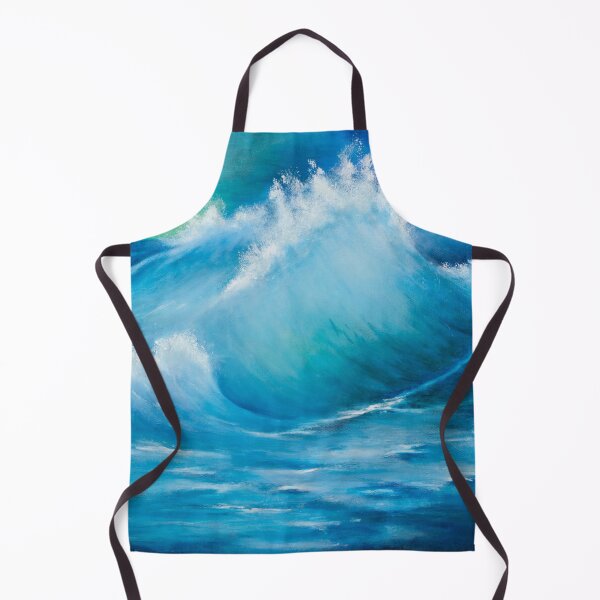 Artikelvorschau, Blaue Meereswellen. entworfen und verkauft von Liss Art Studio.