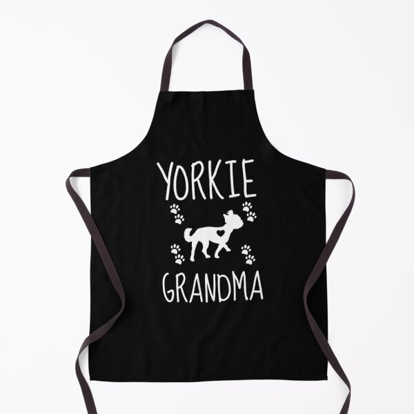 Download "Yorkie Grandma - Vector Yorkshire Terrier" Apron by ...