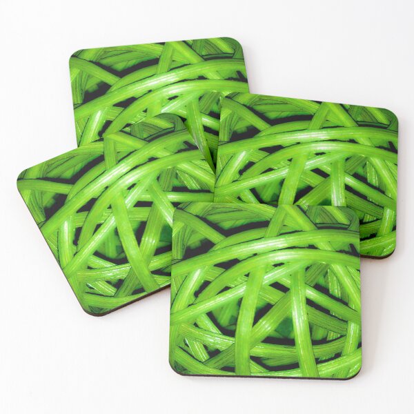 Item preview, Neon Green Woven Wood Pattern designed and sold by wildjellybeans.