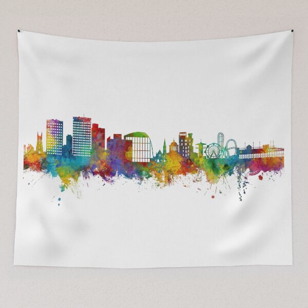 Item preview, Southend-on-Sea England Skyline designed and sold by ArtPrints.