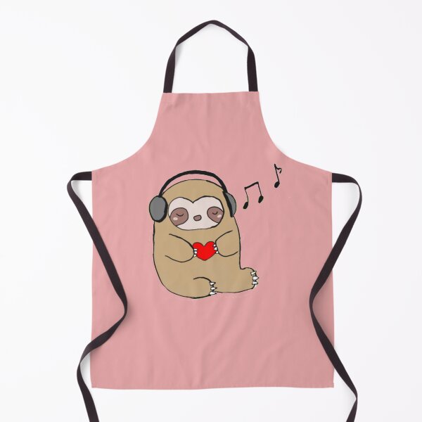 Item preview, sloth listening to hyped music designed and sold by simplysweets.