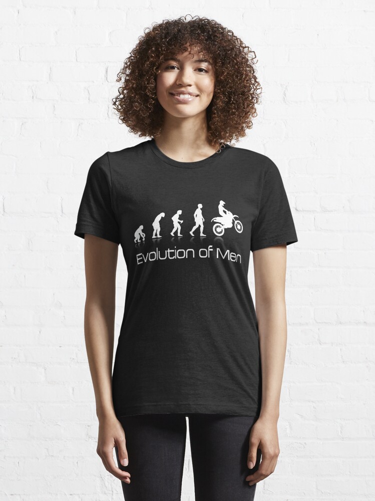 Alternate view of Evolution of Men - White Print Essential T-Shirt