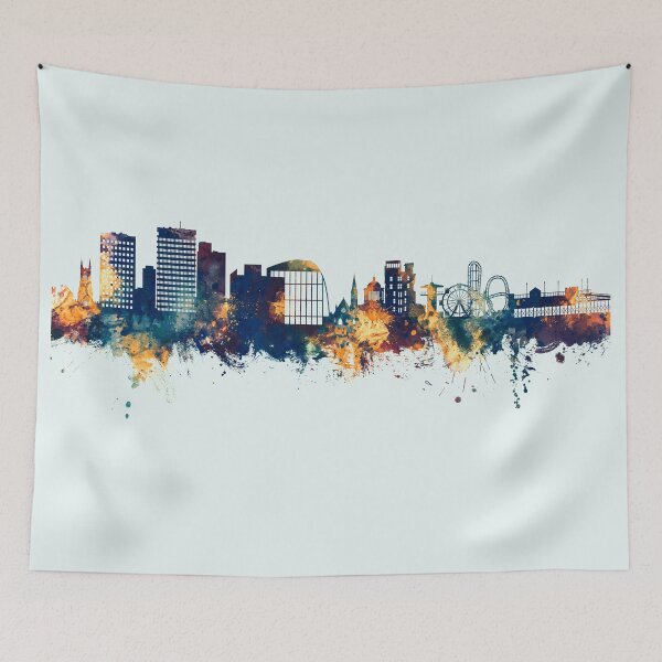 Item preview, Southend-on-Sea England Skyline designed and sold by ArtPrints.