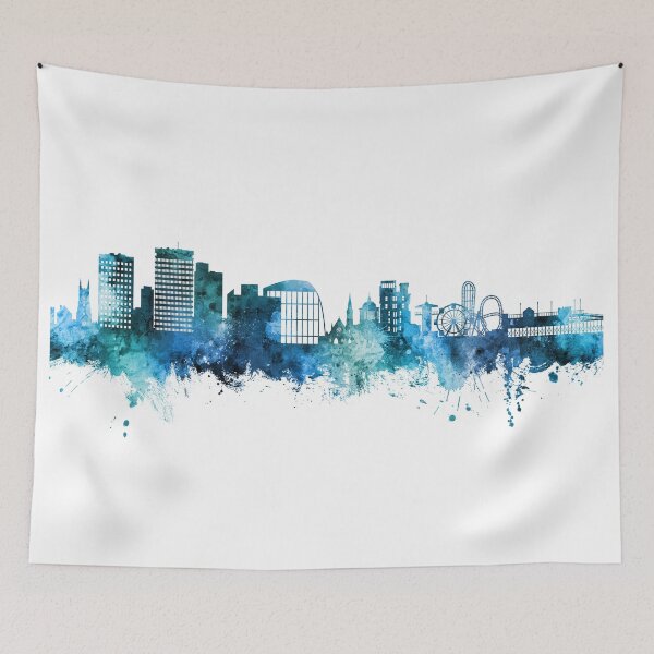 Item preview, Southend-on-Sea England Skyline designed and sold by ArtPrints.