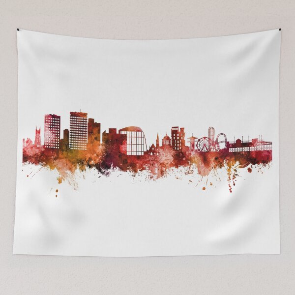 Item preview, Southend-on-Sea England Skyline designed and sold by ArtPrints.