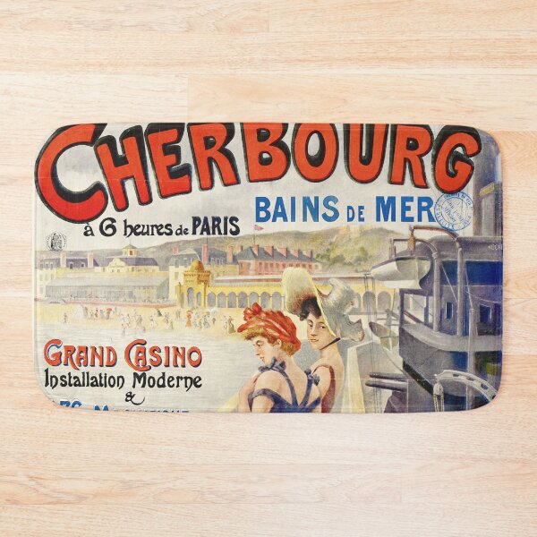 Item preview, Vintage poster - Cherbourg - travel poster designed and sold by DejaVuStudio.