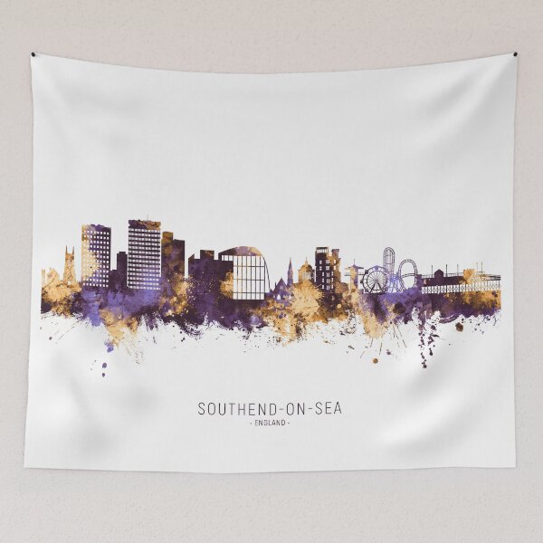 Item preview, Southend-on-Sea England Skyline designed and sold by ArtPrints.