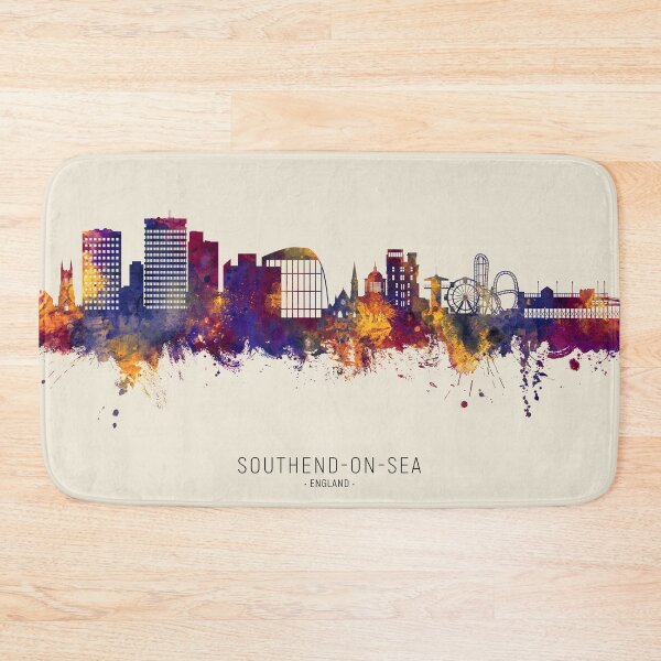 Item preview, Southend-on-Sea England Skyline designed and sold by ArtPrints.
