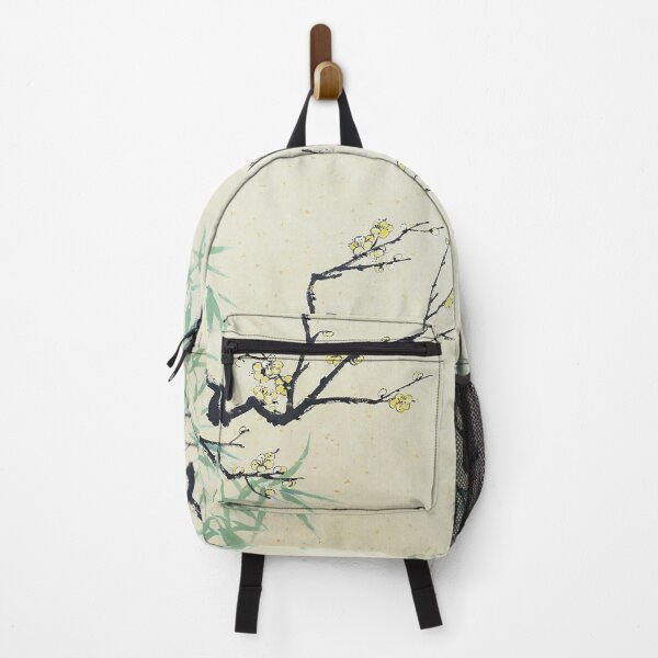 Item preview, Yellow Plum Blossom With Green Bamboo designed and sold by Birgit Moldenhauer.