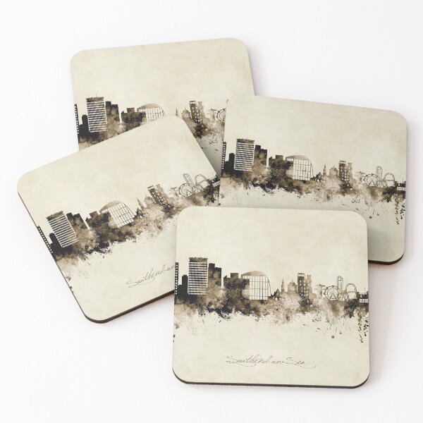 Item preview, Southend-on-Sea England Skyline designed and sold by ArtPrints.