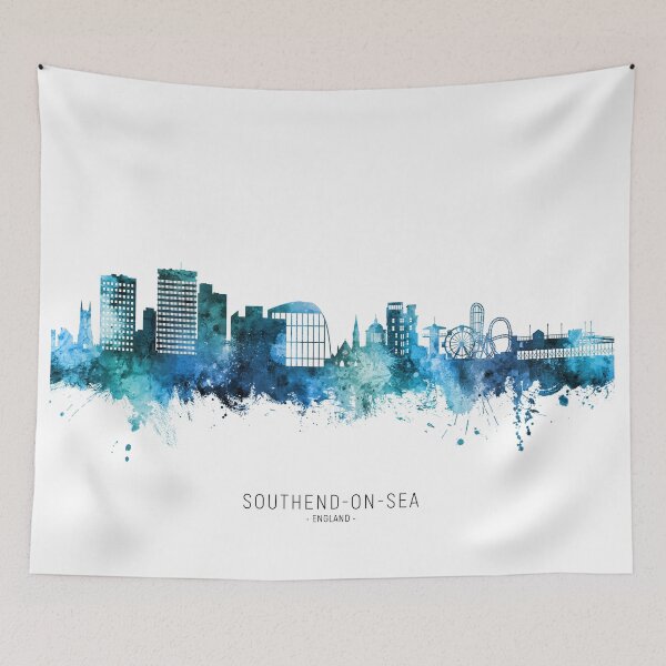 Item preview, Southend-on-Sea England Skyline designed and sold by ArtPrints.