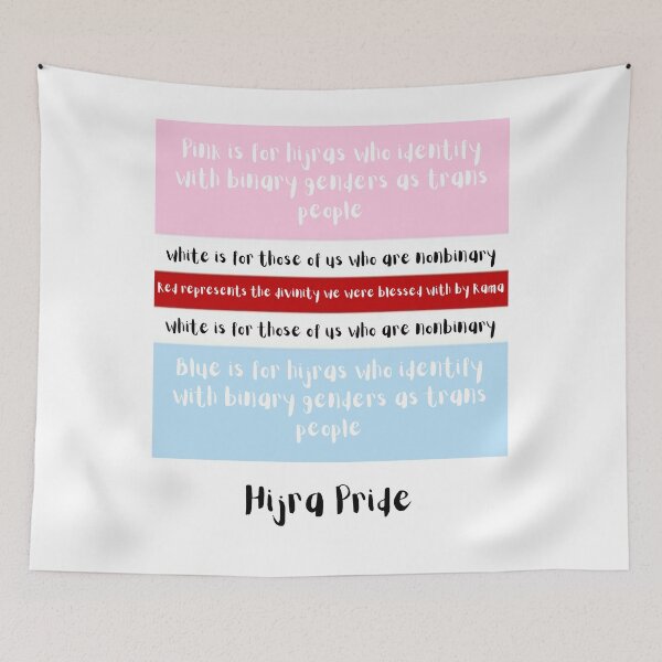 Item preview, Hijra Pride Flag Meaning designed and sold by ZayZayDesigns.