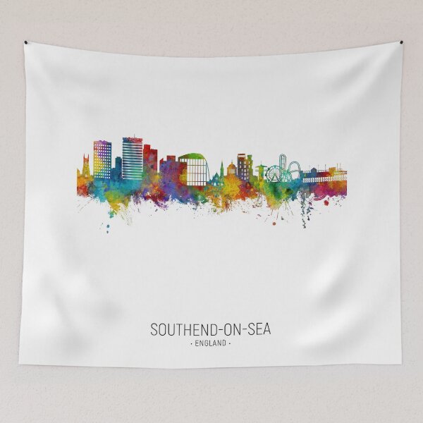 Item preview, Southend-on-Sea England Skyline designed and sold by ArtPrints.
