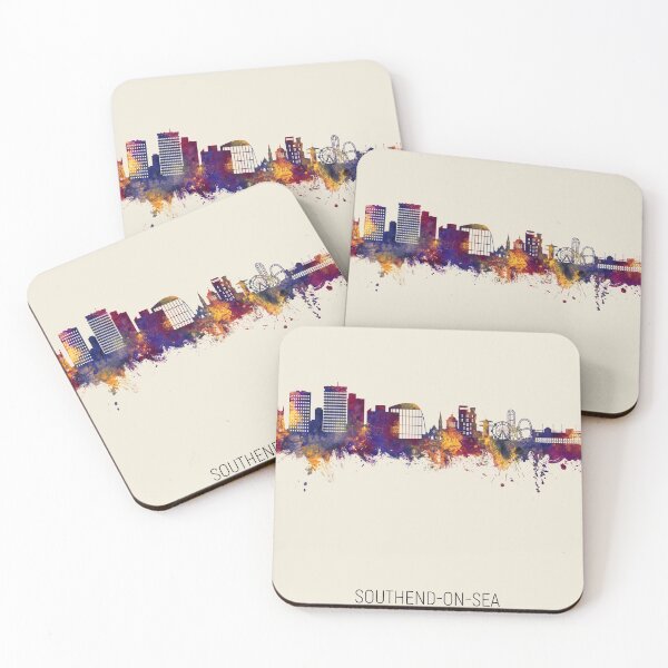Item preview, Southend-on-Sea England Skyline designed and sold by ArtPrints.