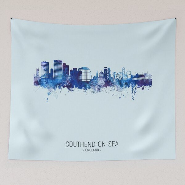 Item preview, Southend-on-Sea England Skyline designed and sold by ArtPrints.