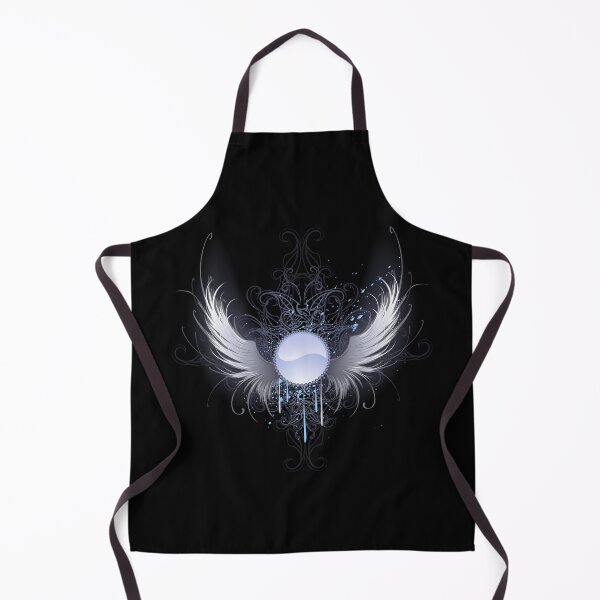 Item preview, Round Banner with Angel Wings ( White Wings ) designed and sold by Blackmoon9.