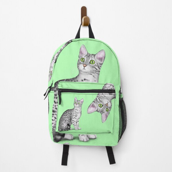 Item preview, Egyptian Mau (Green Background) designed and sold by illucalliart.