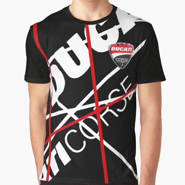DUCATI CORSE - New Design Art - Racing Motorrad Italien Grafik T-Shirt