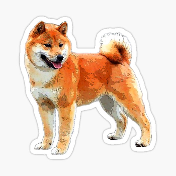 Aperçu de l'œuvre Dessin de chien Shiba Inu créée et vendue par ElegantCat.