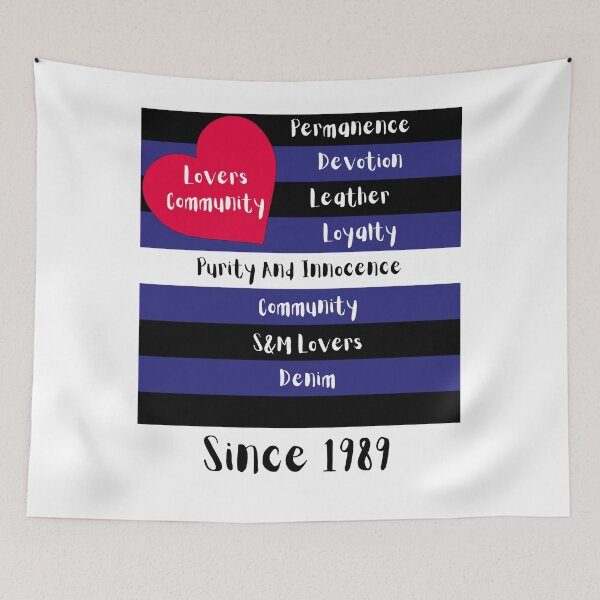 Item preview, Leather Pride Flag Meaning designed and sold by ZayZayDesigns.