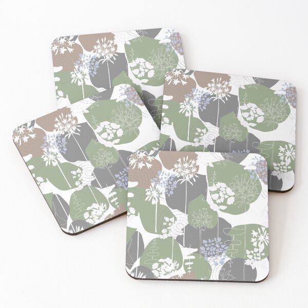 Item preview, Botanical Motif Leaves and Flowers designed and sold by PurpleTank.