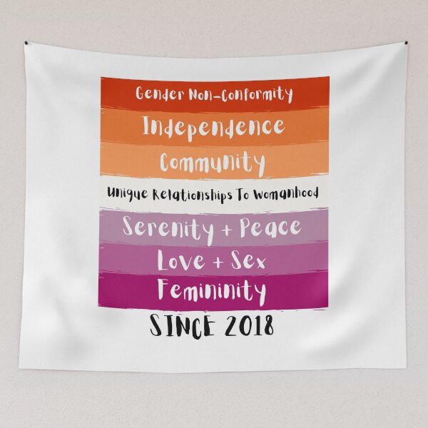 Item preview, Lipstick Lesbian Pride Flag Meaning designed and sold by ZayZayDesigns.