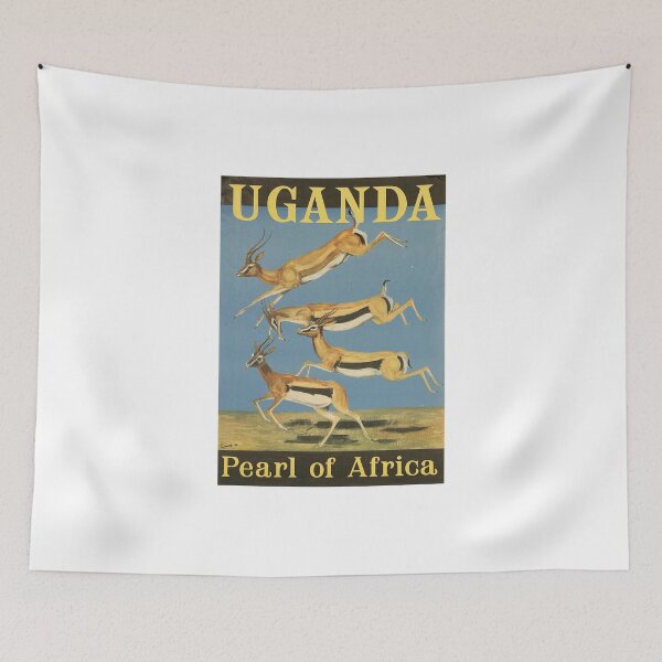 Item preview, Vintage Travel Poster - Uganda designed and sold by Vintage Vibes.