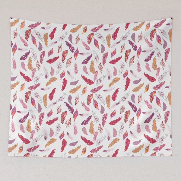Item preview, Boho southwestern feather pattern designed and sold by SweetCoolVibes.