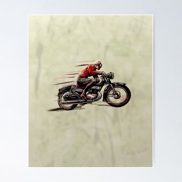 Item preview, VINTAGE MOTORCYCLE ART designed and sold by BIG-DAVE.