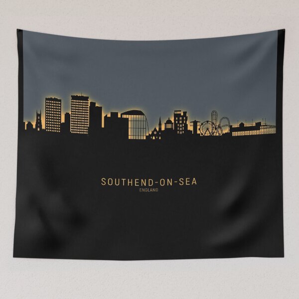Item preview, Southend-on-Sea England Skyline designed and sold by ArtPrints.