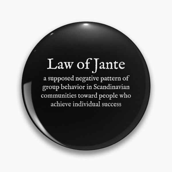 Item preview, L: Law of Jante: Wear Your Dictionary: English: Scandinavian designed and sold by WearYourWords.
