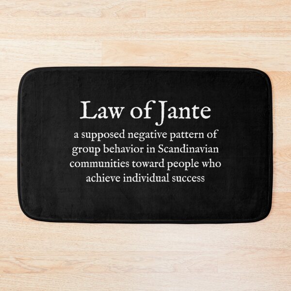 Item preview, L: Law of Jante: Wear Your Dictionary: English: Scandinavian designed and sold by WearYourWords.
