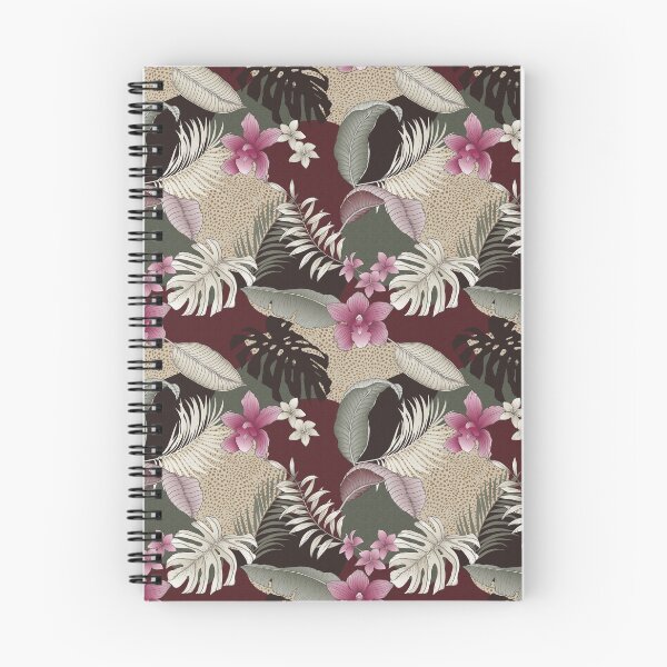Artikelvorschau, TROPISCHER CHAOS PATCHWORK-DRUCK IN BURGUND & SAND entworfen und verkauft von STUDIOFLOW.