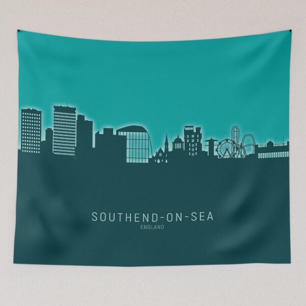 Item preview, Southend-on-Sea England Skyline designed and sold by ArtPrints.